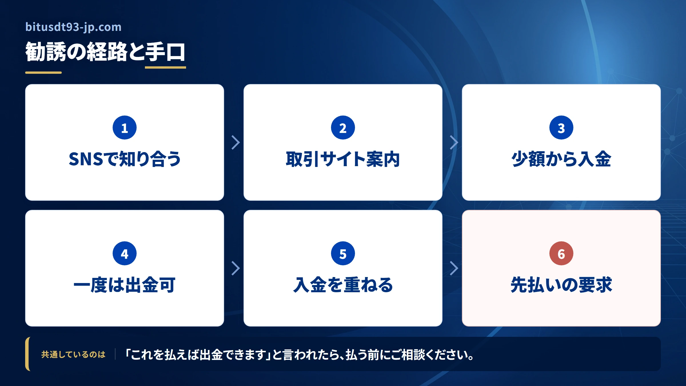 bitusdt93-jp.comの勧誘から送金までの流れ
