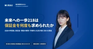 未来への一歩218の調査レポート｜総合探偵社みらい